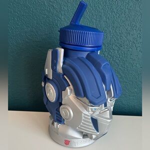 Universal Studios 2012 Transformers Optimus Prime Drink Cup Water Bottle 9"